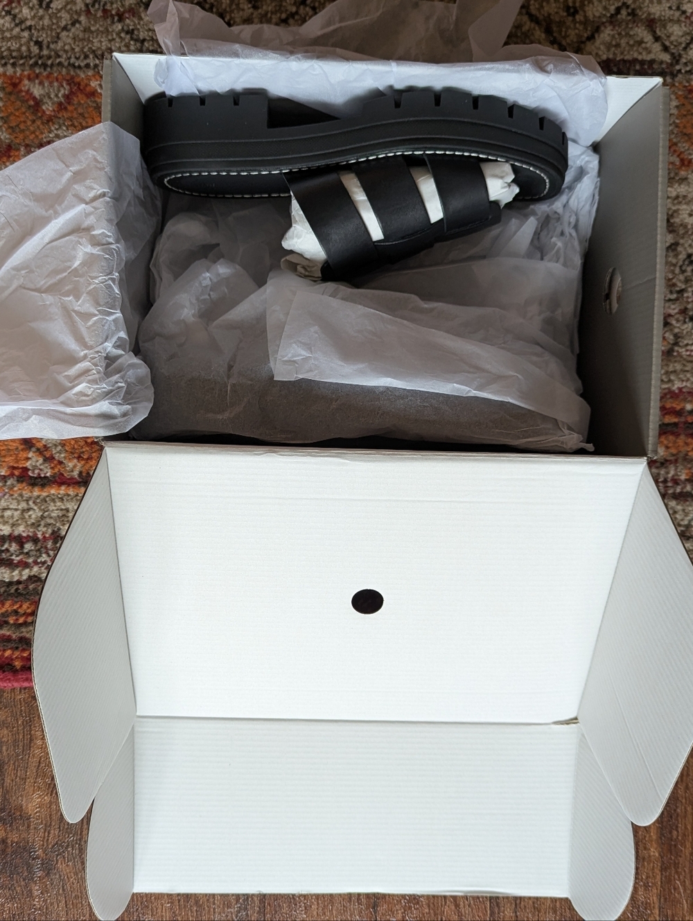 H&M Black Chunky Leather Sandals - Picture 5 of 5